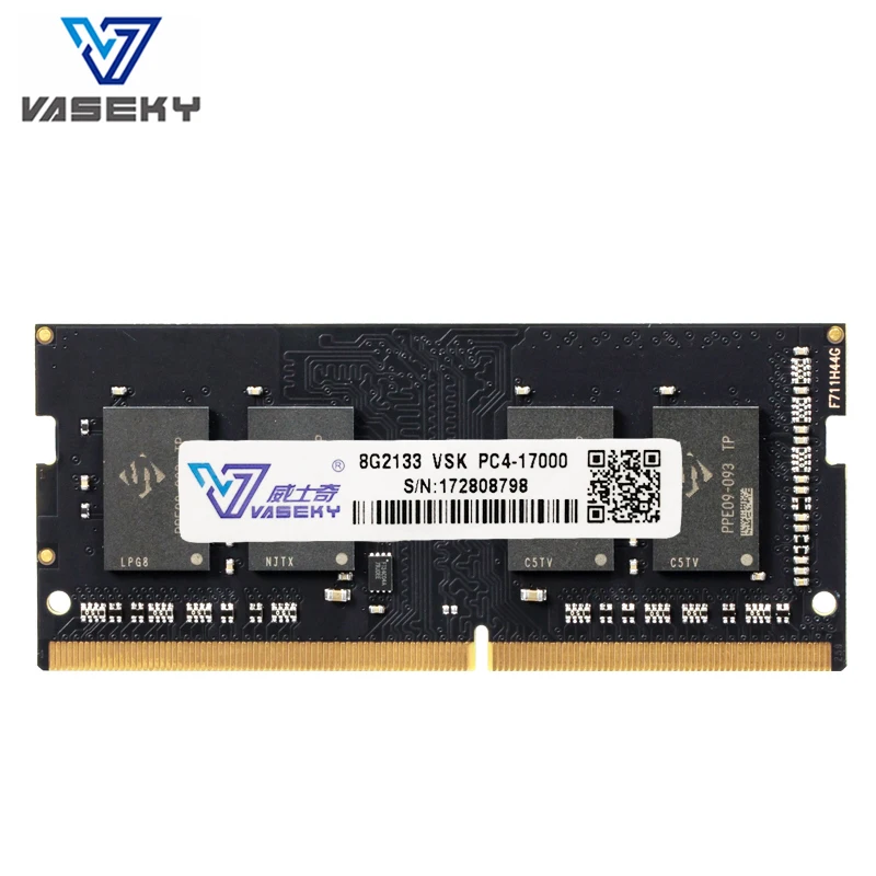 VASEKY ddr4 4 ГБ 8 оперативной памяти 16 Гб встроенной 2133 МГц 2400 sodimm ОЗУ ноутбука