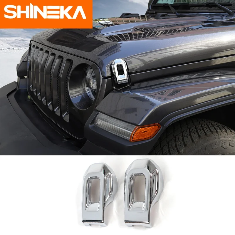 SHINEKA Автомобильная наклейка s для Jeep Wrangler JL 2018 декоративная хромированная на