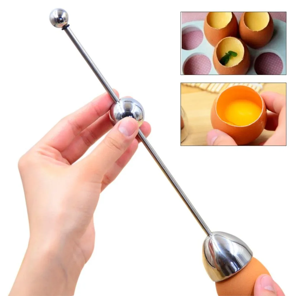 

Egg shell Boiled Cooked Topper Egg Cracker Snipper Stainless Kitchen Tool Steel Cutter Opener scissor tijera Clipper