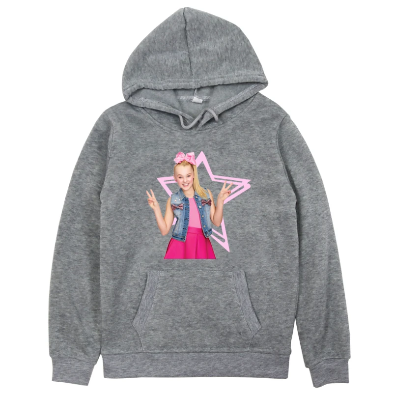 Hoodies 13 Детские толстовки с капюшоном для мальчиков и девочек г. Новая зимняя одежда с принтом суперзвезды Jojosiwa разноцветная футболка для малышей модный костюм в стиле хип-хоп - Цвет: Hoodies 13