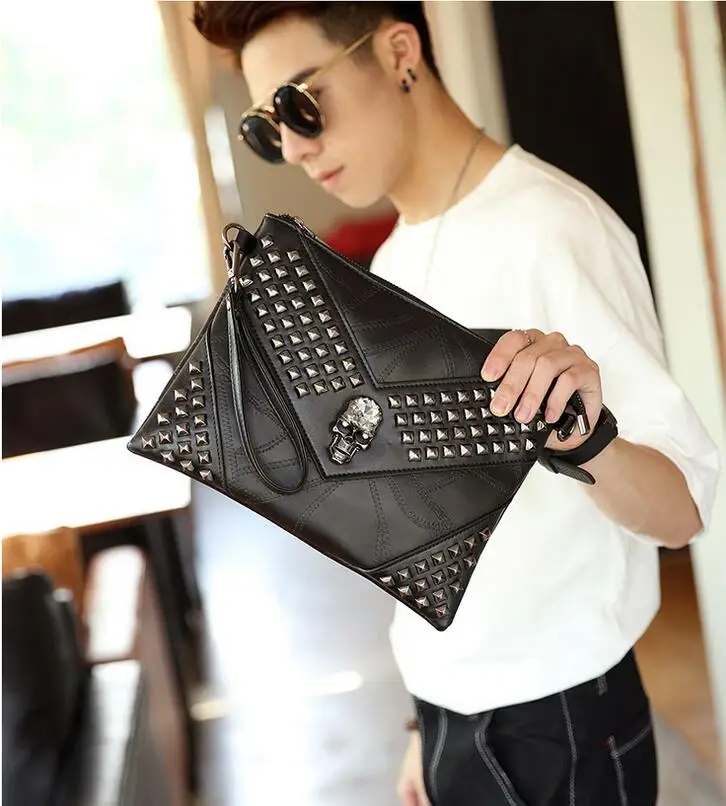 Zhongji Tote Handbag Women PU Leather Fashion Zipper Shoulder Bag Large Capacity Merry Christmas