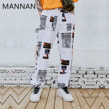 MANNAN/осень, хип-хоп штаны, принт со звездой, мужские спортивные штаны Harajuku, уличные бегуны, модные повседневные спортивные брюки