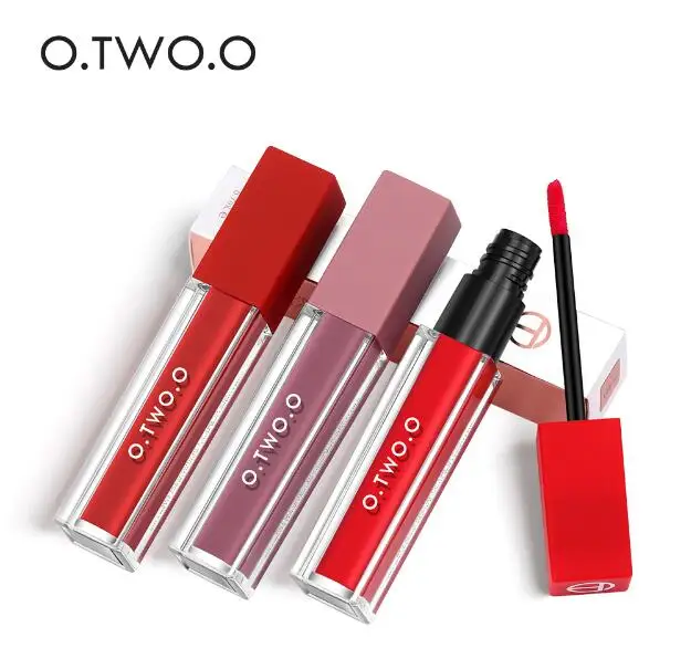O.TWO.O Матовая Помада Жидкая Водонепроницаемый Long Lasting Lipstick матовый блеск для губ