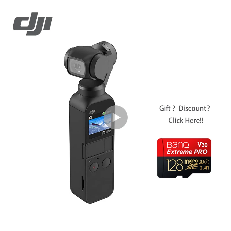 

DJI Osmo Pocket 3-axis Stabilized Handheld Camera With 4K 60fps Video Mechanical Stabilization Intelligent Shooting Faster Ship