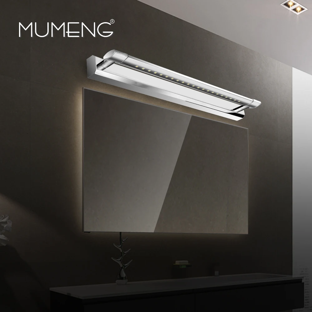 mumeng LED Bathroom Wall Lamp 5W Front Mirror Lights Stainless steel Waterproof Wall Sconce 90 ...