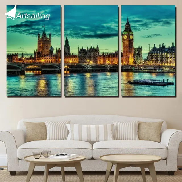 3 panels canvas art