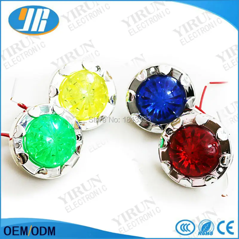 

10pcs/lot Kiddie rides game machine parts 12V LED lamp RGB led lights amusement park swing machine decoration light