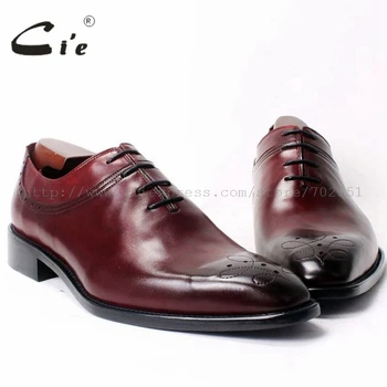 

cie Square Toe Lace-Up Oxfords Plain Toe 100%Genuine Calf Leather Mackay Stitching Outsole Breathable Bespoke Mens Shoe OX327