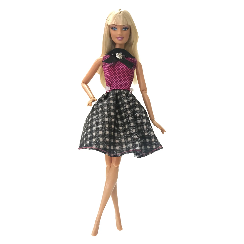 

NK 2019 Newest Doll Dress Beautiful Handmade Party ClothesTop Fashion Dress For Barbie Noble Doll Best Child Girls'Gift 091C