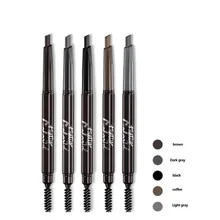 Двухголовый Многофункциональный Карандаш для бровей пять цветов Дополнительный цвет натуральный прочный Начинающий натуральный бровей водонепроницаемый тату