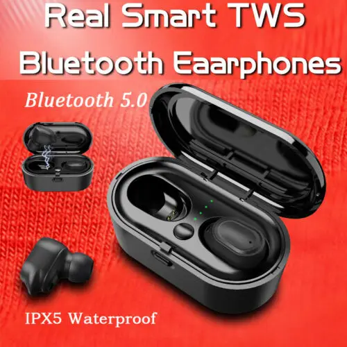 2019 Bluetooth 5 0 Headset TWS Twins Wireless Mini Stereo Earphones Dual Earbuds Sport Gaming Earphone Waterproof Hand free