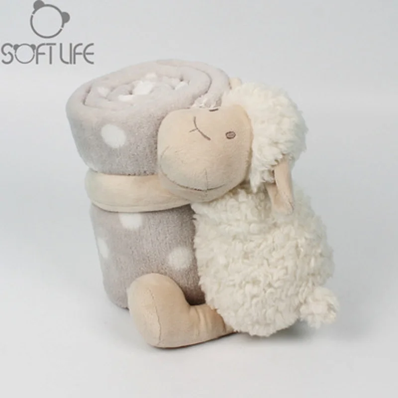SOFT LIFE creative plush pillow doll baby comfort towel doll children