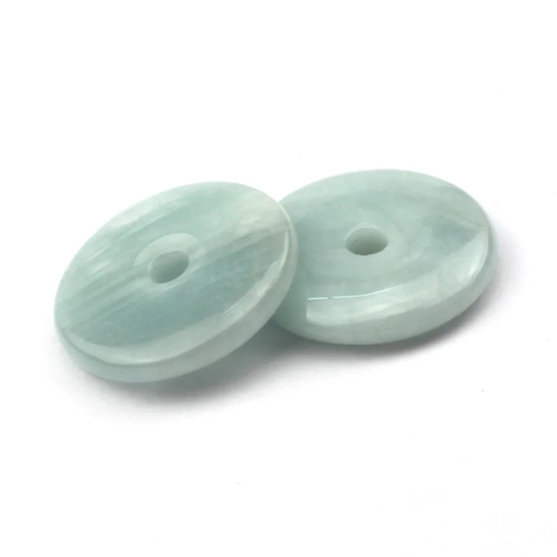 

donut shape natural aquamarin e beads natural GEM stone beads DIY loose beads for jewelry making 1 piece free shipping wholesale