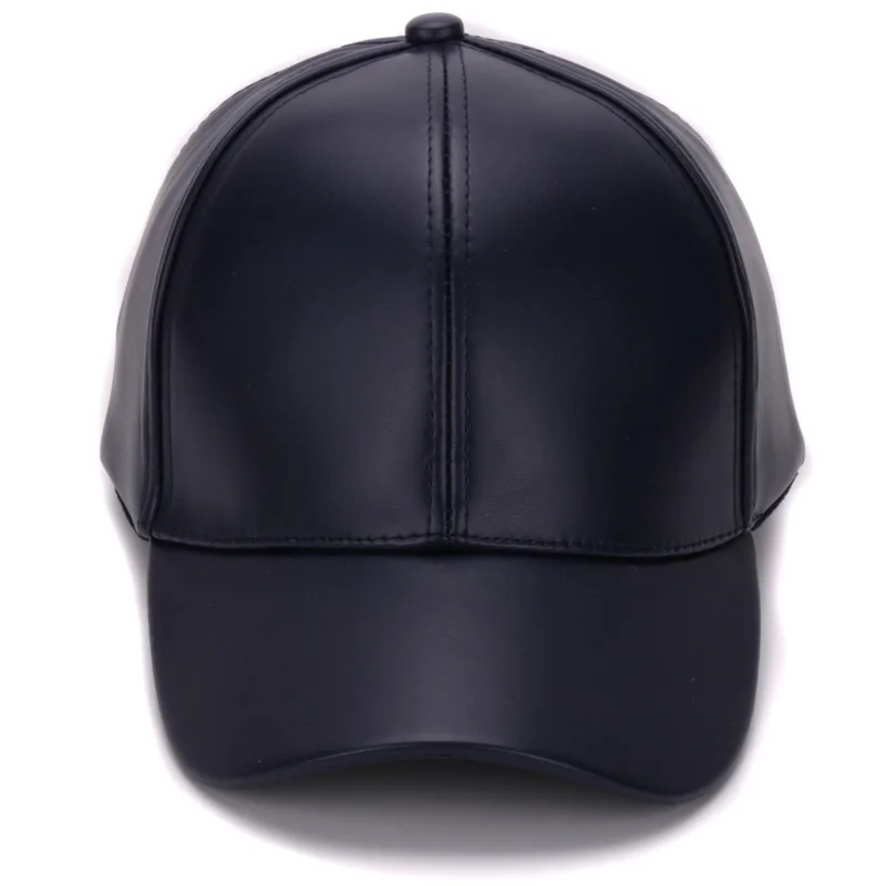 HATLANDER Классическая однотонная полиуретановая бейсболка, модная кожаная кепка без логотипа для мужчин и женщин