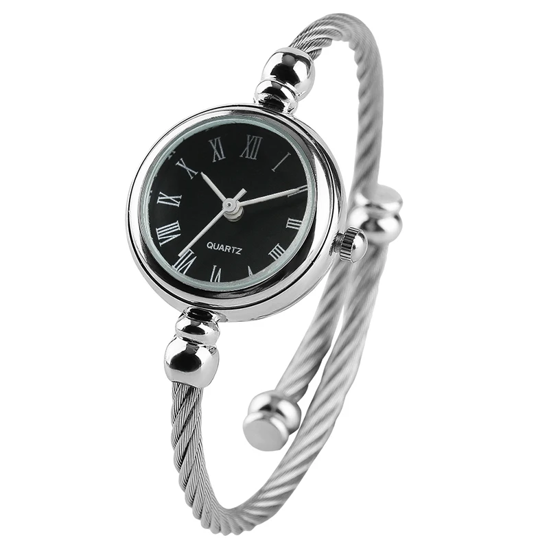 

2018 New Arrive Modern Bracelet Watch for Women Adjustment Stainless Steel Mini Watchband Roman Number Display Dress Charm Gift
