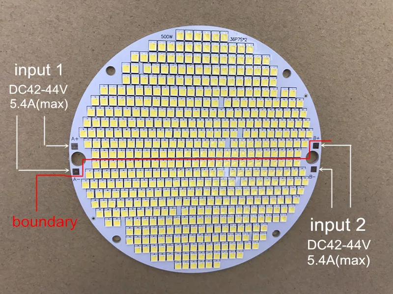 Лампа Ксеноновая OSRAM 500 Вт Светодиодный светильник источник SMD3030 S5 504 шт. светодиодный двойной вход DC42-44V 5.4A 6000K 4500K 3000K