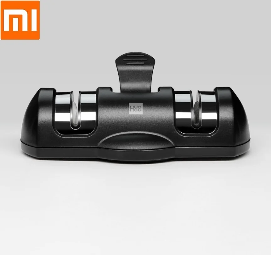 

Xiaomi Huohou double wheel sharpener good knife sharpener Stages Kitchen Sharpening Stone Grinder knives Tools