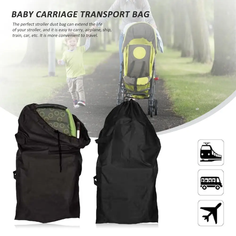 

Handheld Baby Stroller Storage Bag Dust Proof Cover Oxford Cloth Rain Proof Travel Stroller Transport Bag For Home Supplies