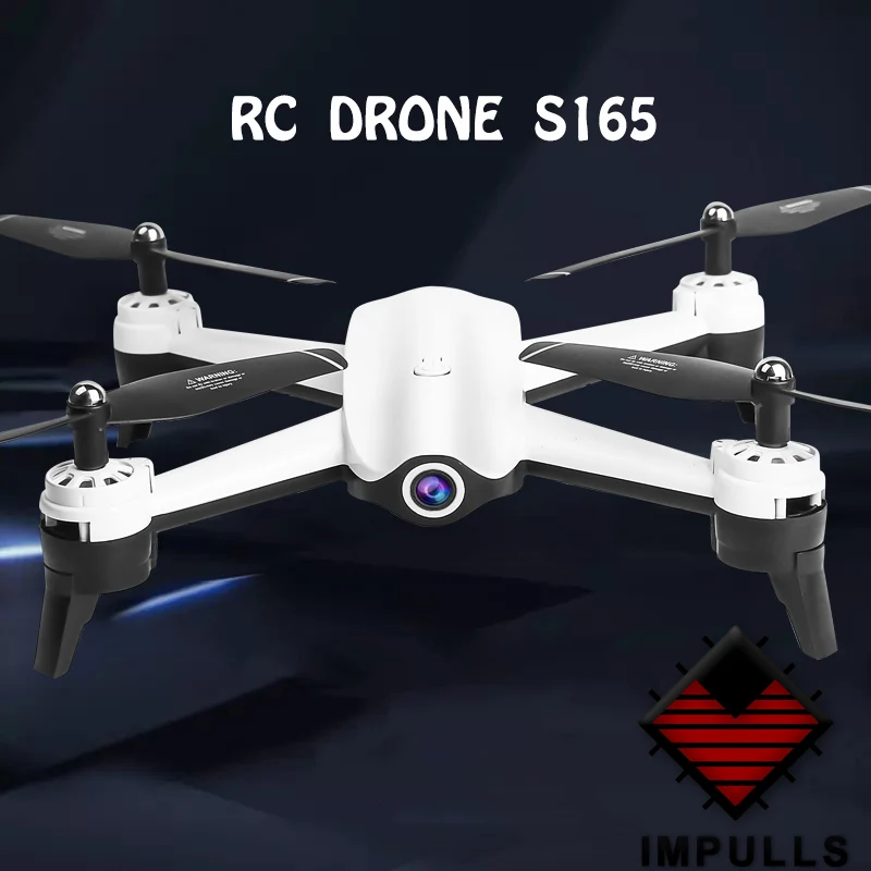 

S165 RC Drone IMPULLS With HD Camera RC Helicopter Quadcopter Real Time Aerial Video with LED Light For Children Gift FSWB