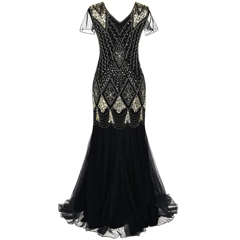 

Off the Shoulder For Long Beading Sequin Mermaid Evening Dress Lace Robe De Soiree Longue Formal Dress abiye gece elbisesi