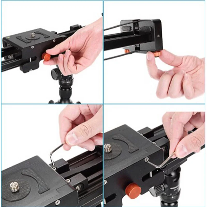 50cm Retractable camera Video Slider Dolly Track Stabilizer Sliding Distance Rail for canon nikon sony DSLR photo stutio