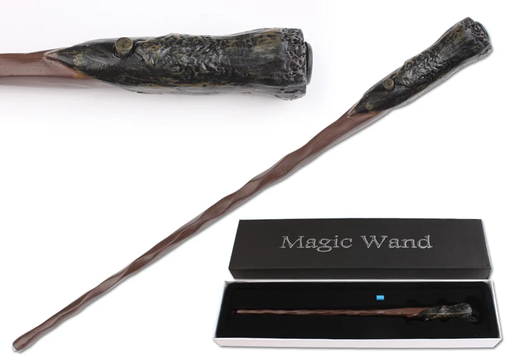 Новая версия Харри Поттер Рон Уизли светодиодное освещение волшебная палочка/палочка в коробке еще один запасной аккумулятор