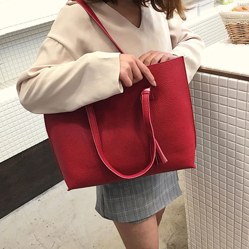 Fringe Handbags Shoulder Bag PU Large Capacity Ladies Handbags Bags MSJ99