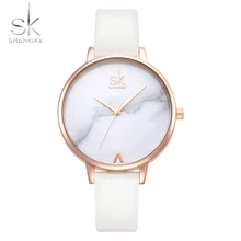 Shengke Top Brand Fashion Ladies Watches Leather Female Quartz Watch Women Thin Casual Strap Watch Reloj Mujer Marble Dial SK Shengke Top Brand Fashion Ladies Watches Leather Female Quartz Watch Women Thin Casual Strap Watch Reloj Mujer Marble Dial SK