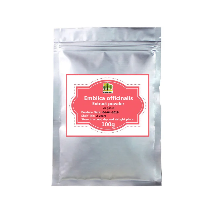 100g 50-1000 г, натуральный Трифала Филлантус эмблема экстракт порошок, эмблема officinalis, эмблема, полифенолы порошок, Yu Gan Zi, Amla - Цвет: 100g