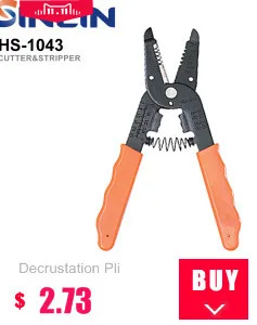 Decrustation Pliers HS-1041A CABLE CUTTER&STRIPPER TOOLS 0.5-6mm^2 For cutting wire stripping wire and crimping terminals,etc