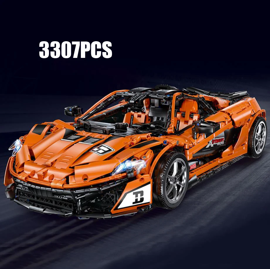

super sport remote control car Technics 1:8 scale Mclaren P1 building block moc brick model 2.4ghz rc toys collection for gifts