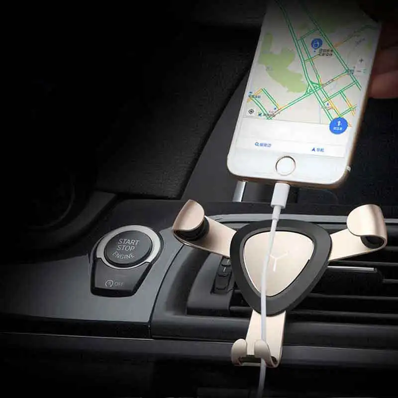 SKSK Car Phone Holder Universal Gravity Metal Air Vent