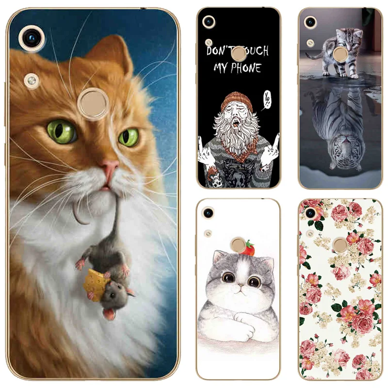 

Case For Huawei Honor 8A 8 A JAT-LX1 Cover Printing Drawing Patterned For Huawei Honor 8A Case 6.09" Phone Protector Back Cover