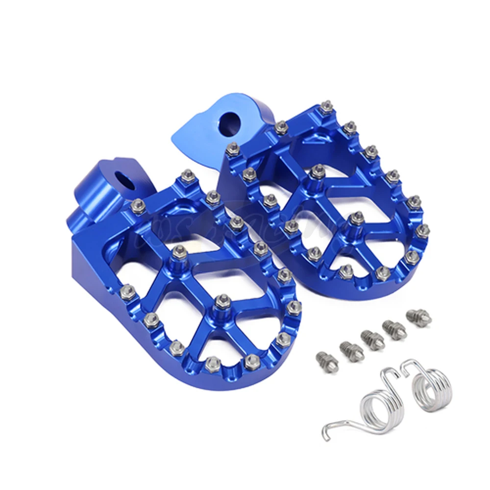 Заготовка MX широкие подножки педали подножки для Yamaha YZ 85 125 250 YZF WRF 250 426 450 YZ125X YZ250X YZ250FX YZ450FX WR400F