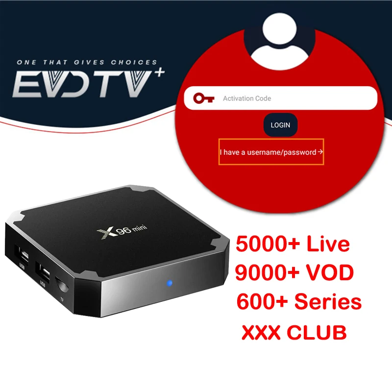 

Spain Germany 4K HD Channels X96mini Android Set Top Box 1GB 8G Espana Turkey Indian Italy Arabic EVDTV plus IPTV Programme