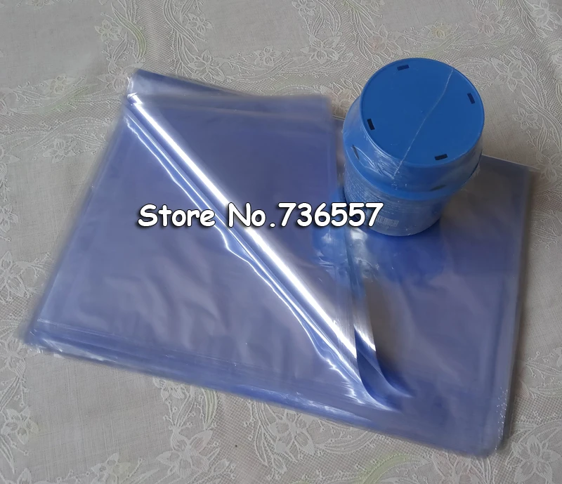 34*45 см мягкий прозрачный выдувного формования ПВХ термоусадочная Сумки уменьшить Плёнки Обёрточная бумага косметической упаковки Обёрточная бумага материалы Пластик сумка