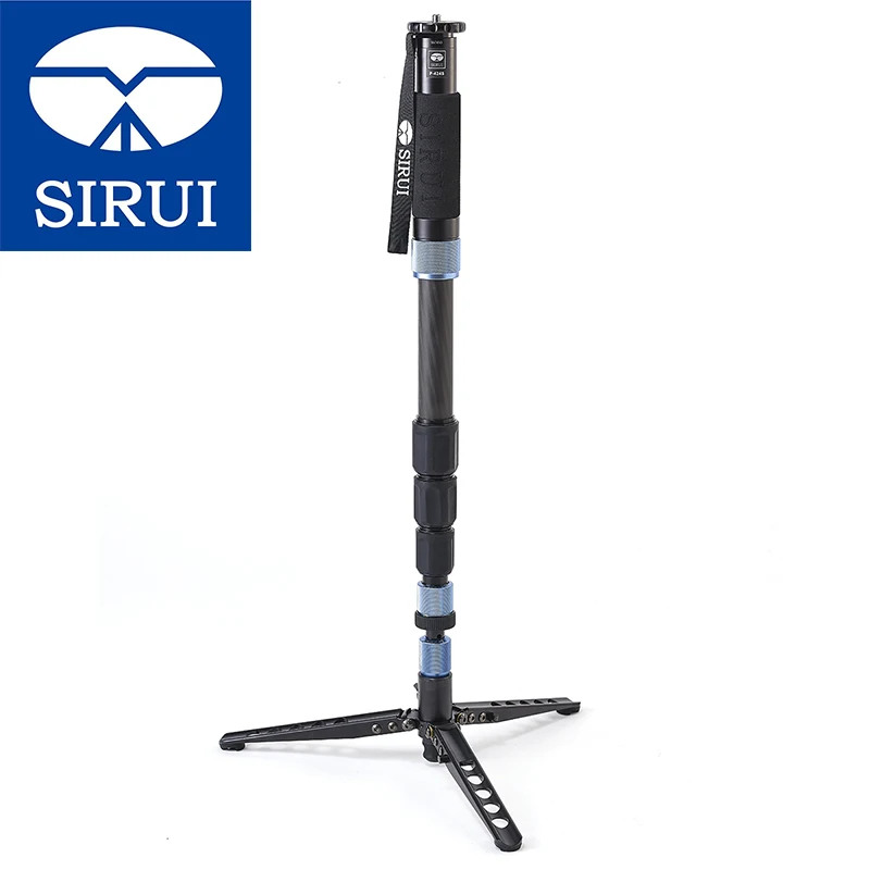 SIRUI P424S+VH10 Carbon Fiber Tripod Kit Professional Digital Camera Monopod With Fluid Video Head Portable Stable SLR Support