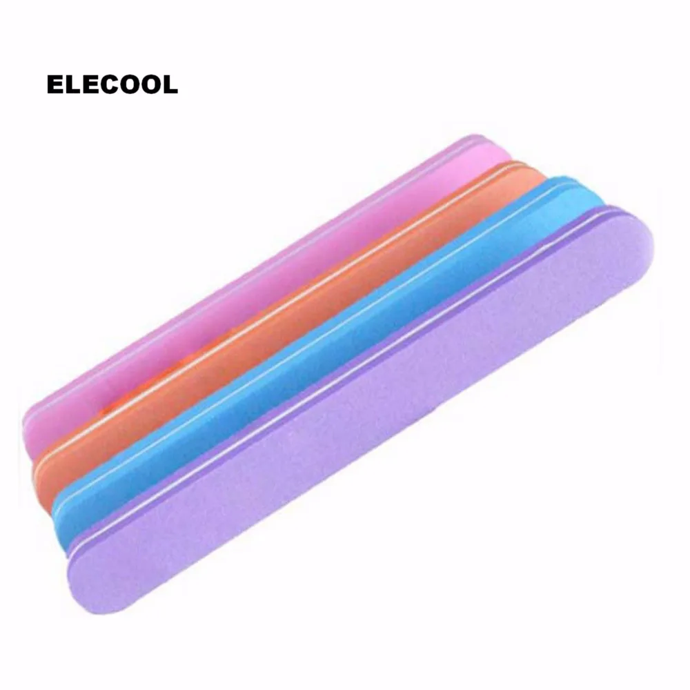 ELECOOL 1 шт. двухсторонний шлифовальный блок полировальные напильники для маникюра