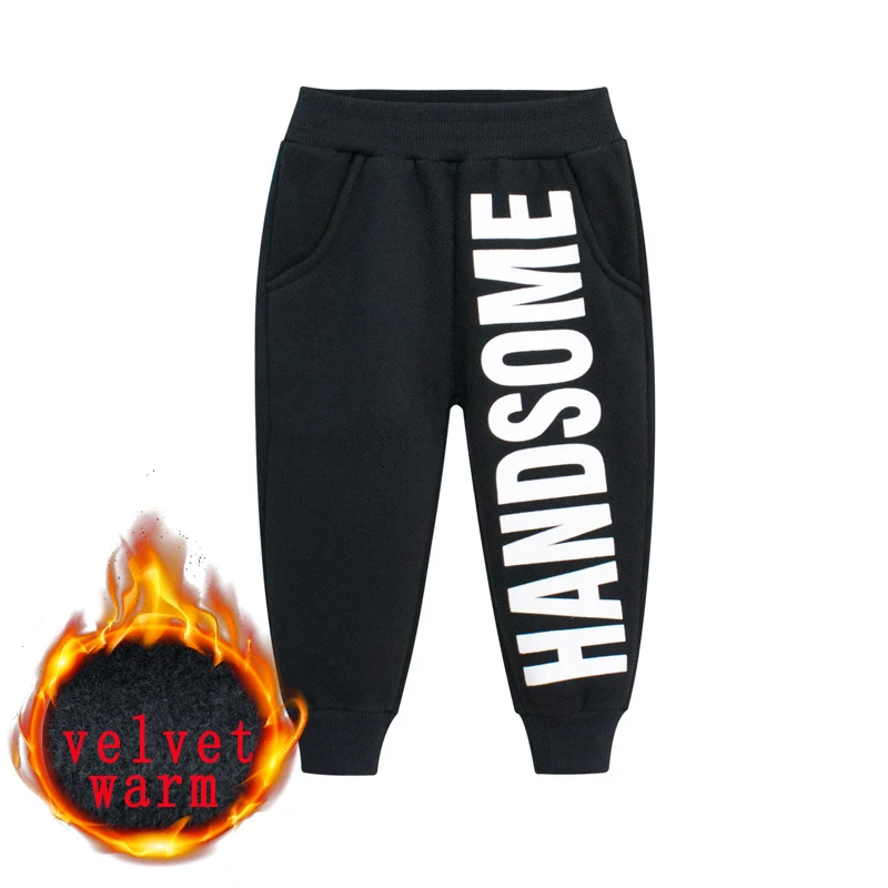

1-10Year Olds Thin Velvet Boys Trousers Autumn Winter Baby Boys Pants Kids Pants Children Clothing Boy Sports Pants Fashion New