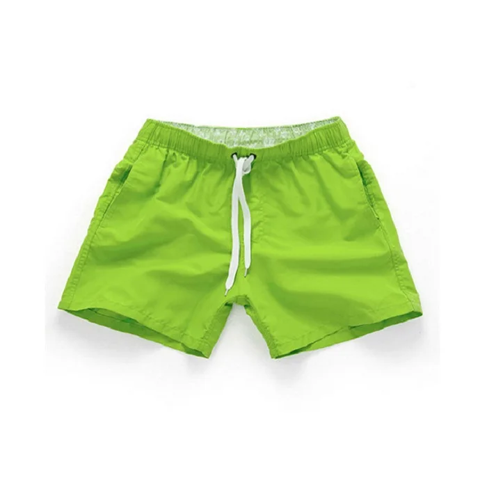 light green Мужская одежда для плавания, Шорты для плавания, пляжные шорты для плавания, быстросохнущие брюки для плавания, мужские спортивные шорты для бега - Цвет: light green
