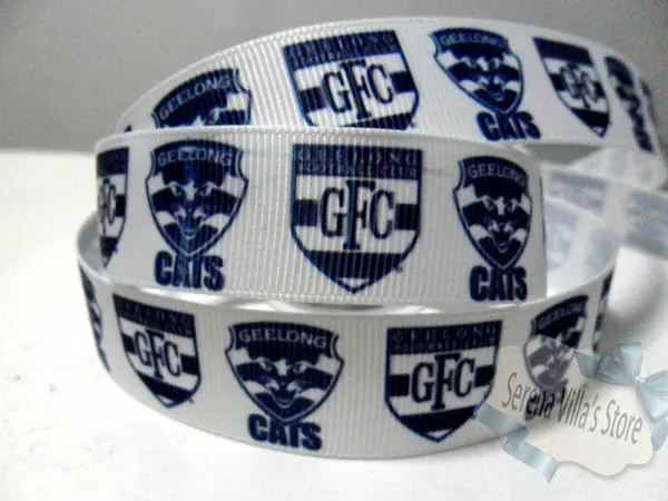 

New party decoration sports printed grosgrain ribbon 50 yard 7/8 cheap customized diy handmade hair craft accessories
