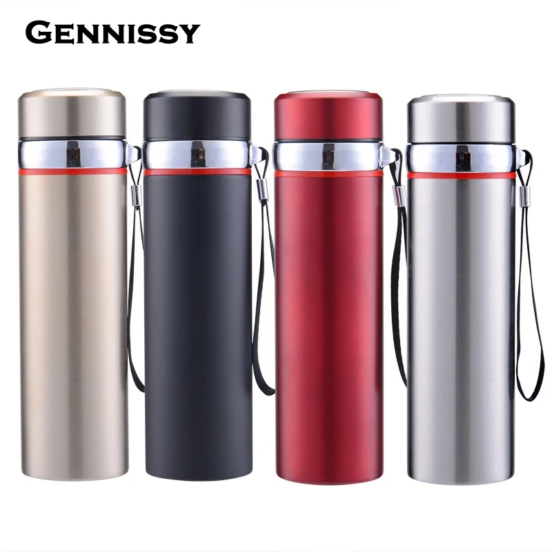 GENNISSY 400ml Vacuum Flask Heat Water Tea Thermos Coffee Insulated