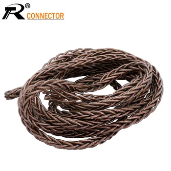 

1pc 8 Core 1.2M DIY Earphone Upgrade Cable Enthusiasts Jack MMCX Earphone Pin Plug cable For Shure ED5 SE535 7colors available