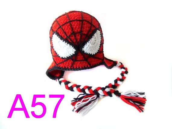 crochet spiderman hat