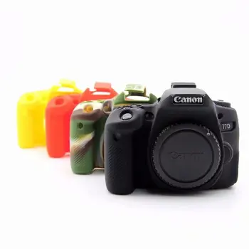 

Nice Soft Silicone Rubber Camera Protective Body Cover Case Skin For canon 77D DSLR Camera Bag