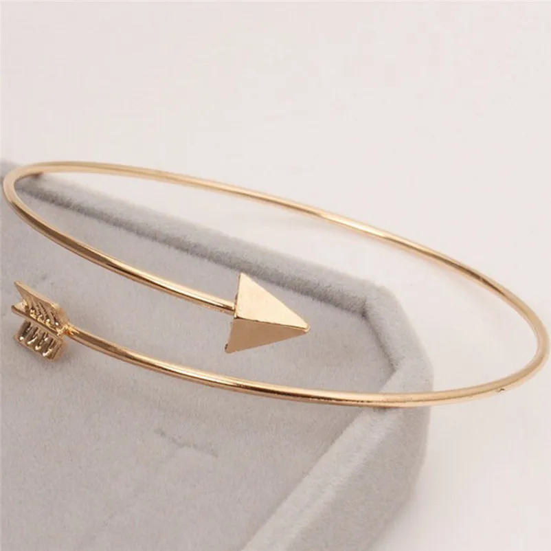 NEW Fashion Bracelets for women luxury brandMetal Punk Cuff Arrow Bangle Bracelet Jewelry Armbanden Voor Vrouwen M16 (1)