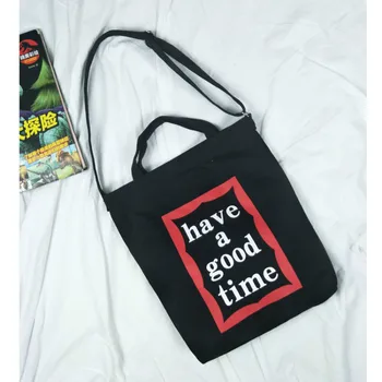 

2019 Preppy Slim Canvas Women Messenger Single Shoulder Crossbody Bag Girls Shopper Bags Funny Beach Foldable Shopping Totes