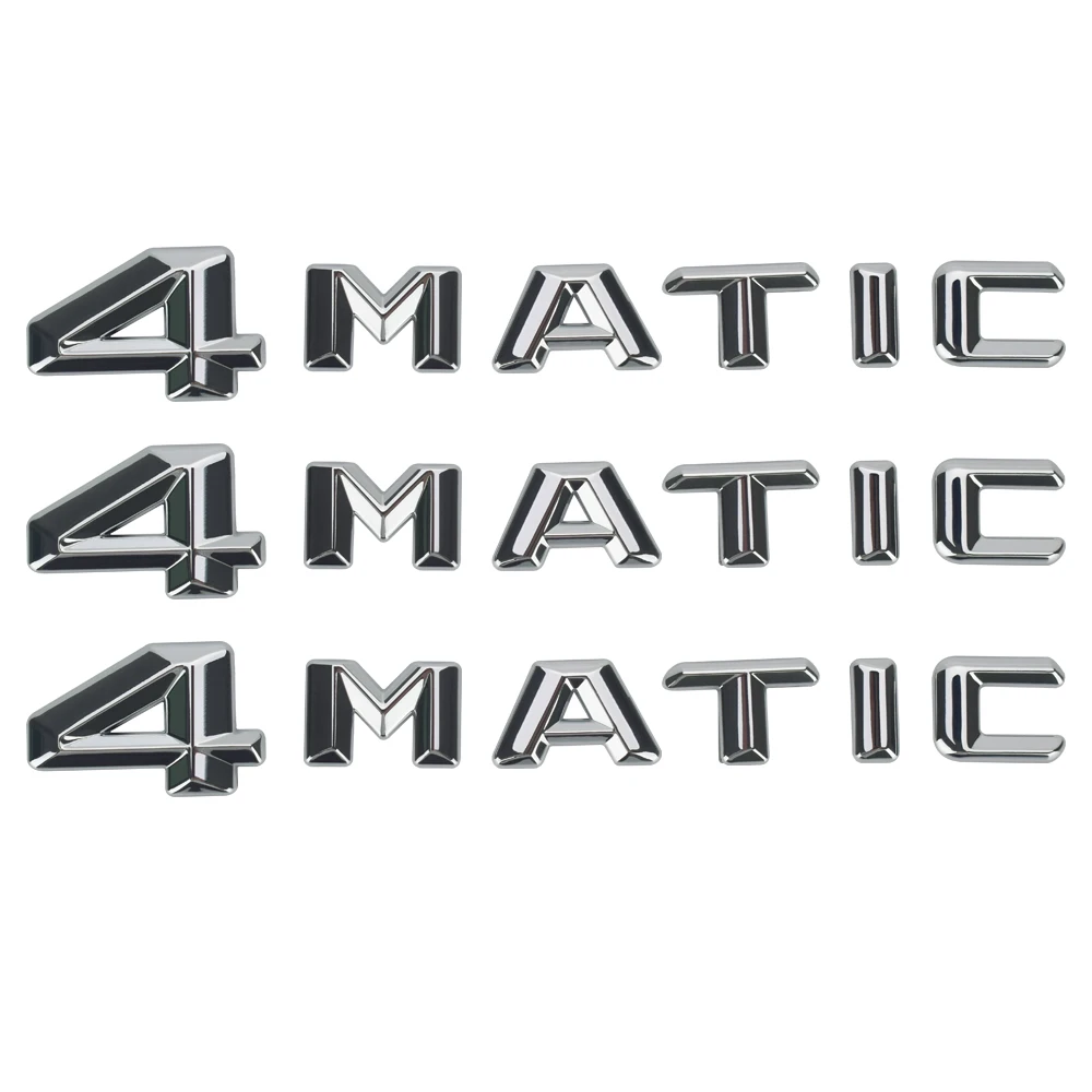 4 MATIC Письма Количество Стикеры 3D автомобиля задний багажник знак герба Наклейка