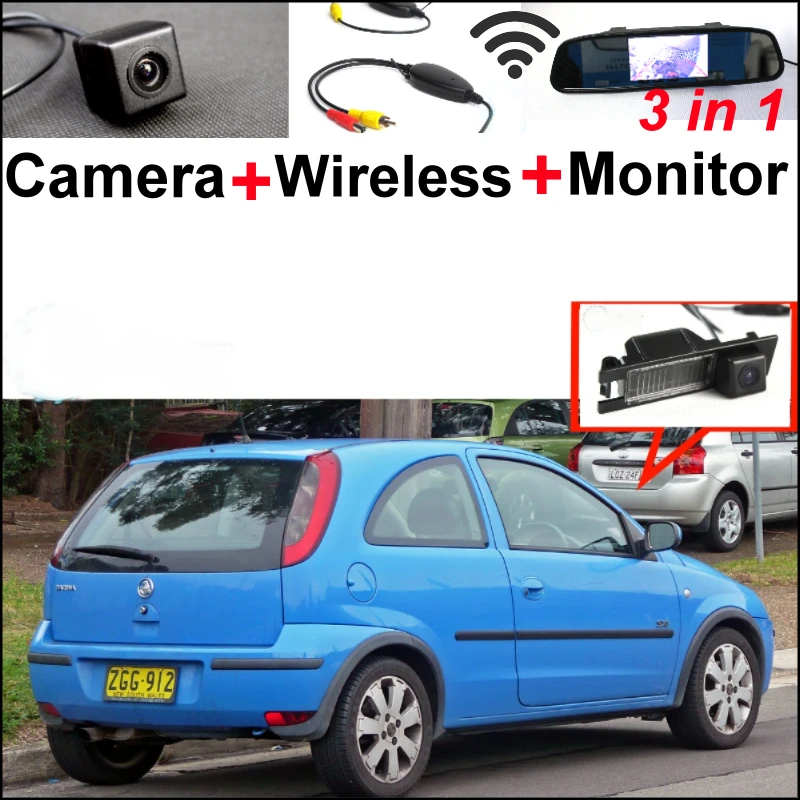 

3 in1 Special WiFi Camera + Wireless Receiver + Mirror Monitor Backup Parking System For Holden Astra Barina Tigra Vectra