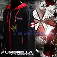 Resident Evil Cosplay Costume Hooded Jacket Coat Fashion Umbrella Corporation LOGO Unisex Hoodie Sweatshirt Biohazard